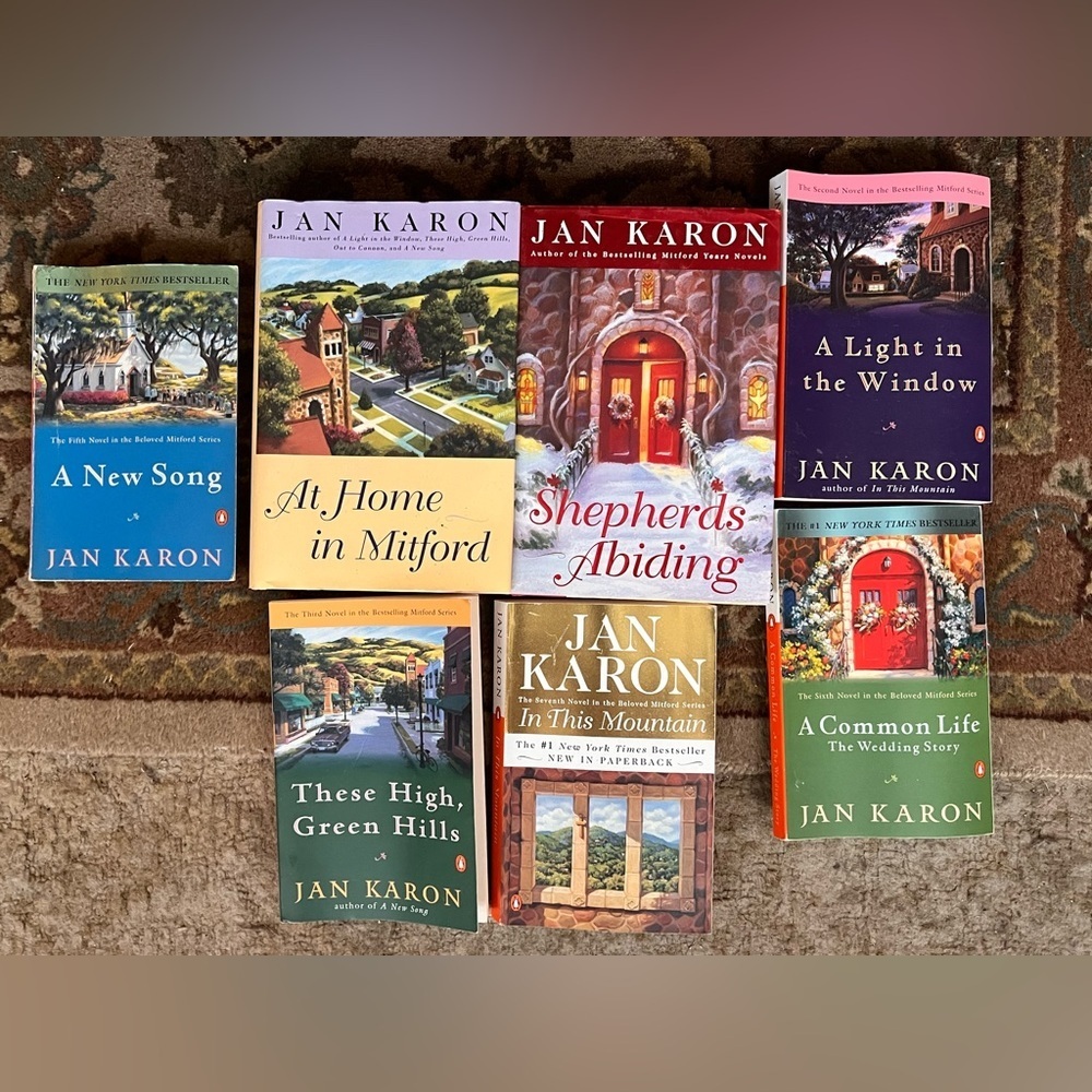 Lot of 7 MITFORD SERIES Books JAN KARON